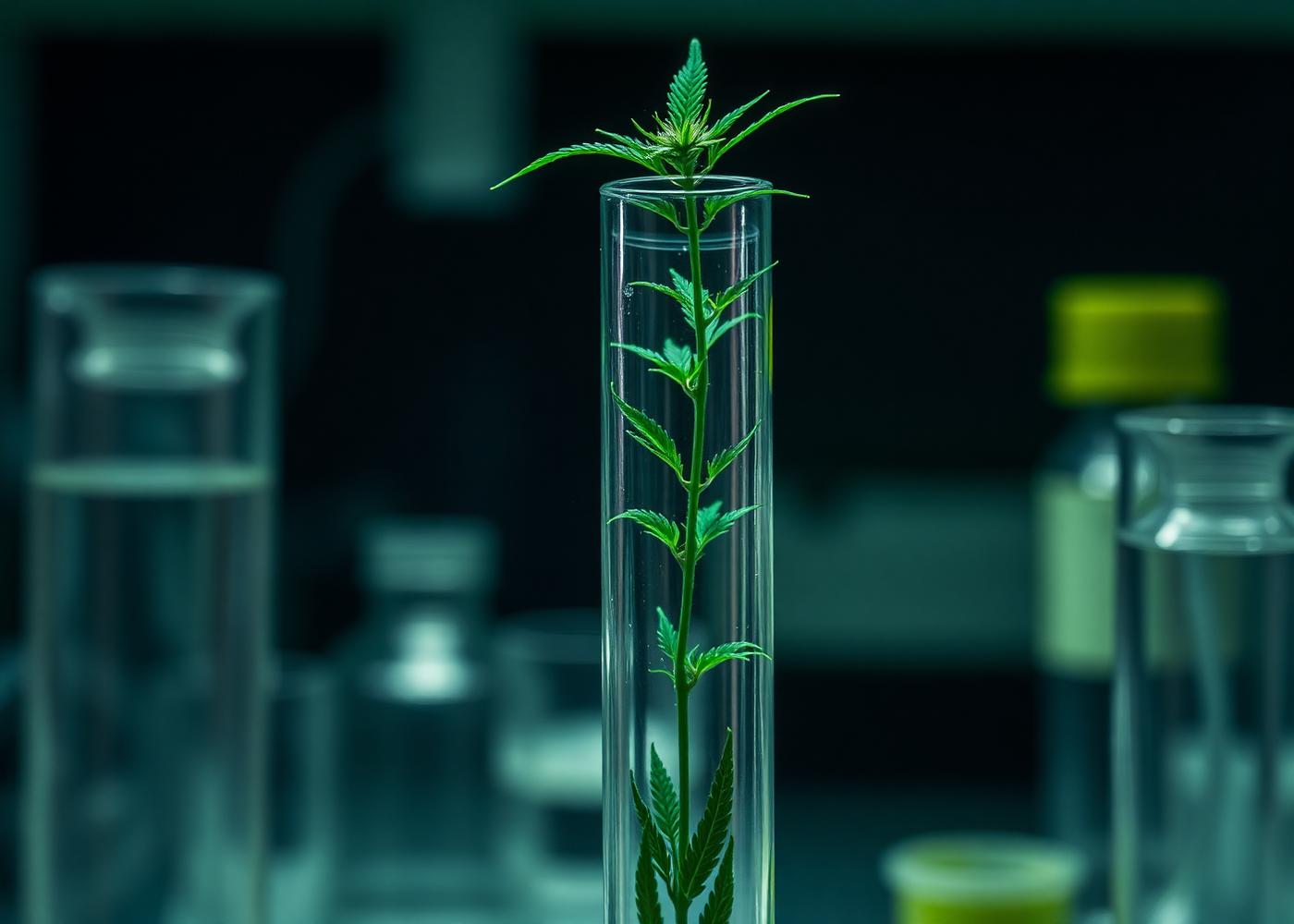 Cultivo em laboratório botânico